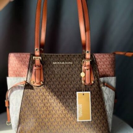 Michael kors voyager jet set print tote bag with dust bag 5131